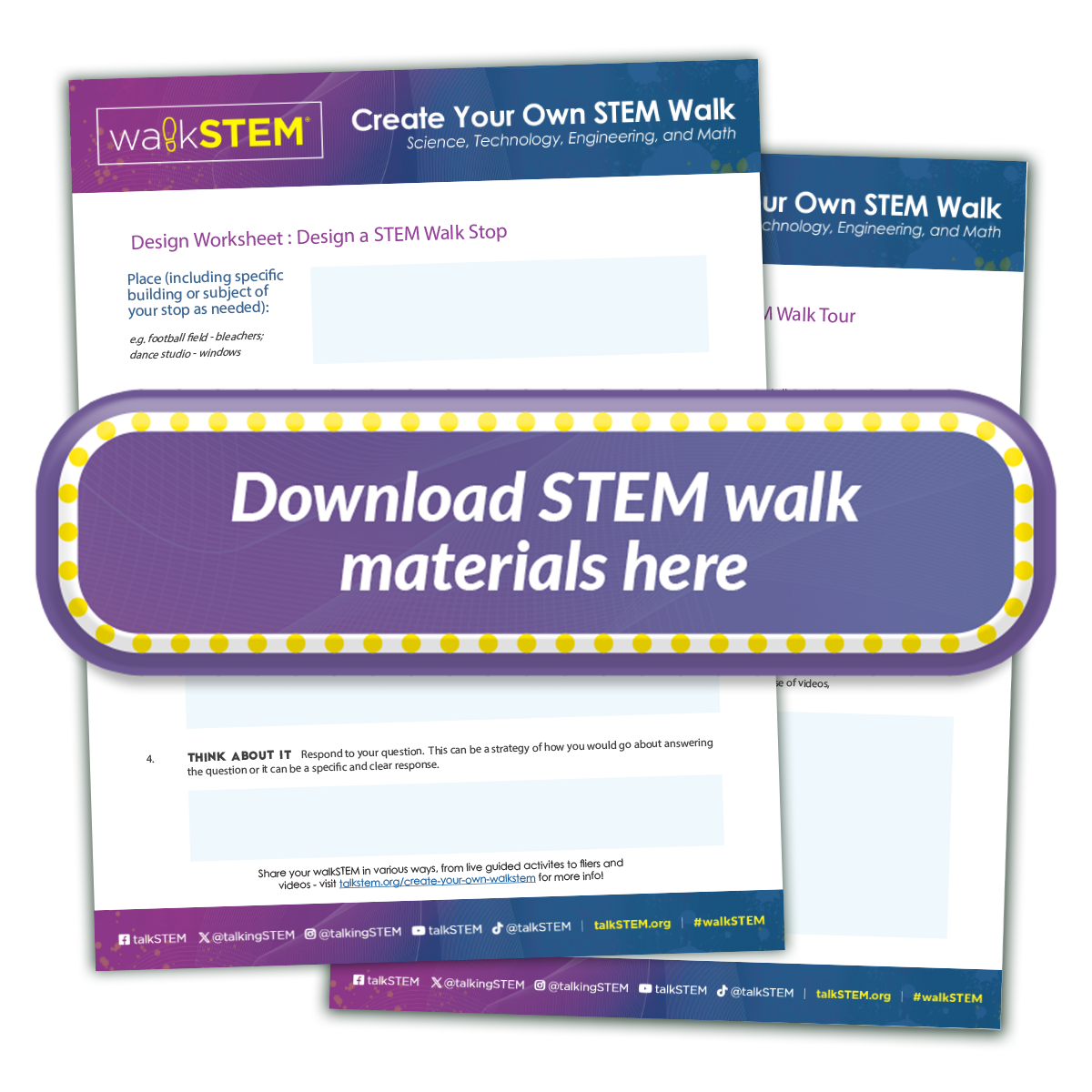 Download STEM walk materials