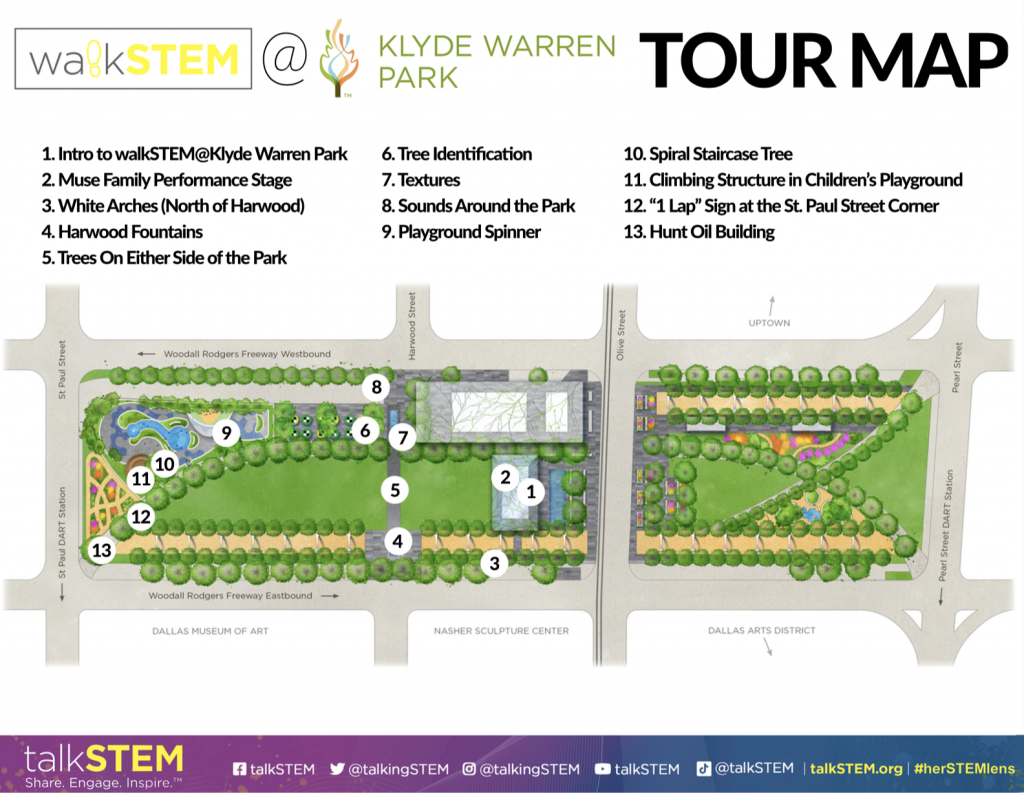 Tour Map: Klyde Warren Park